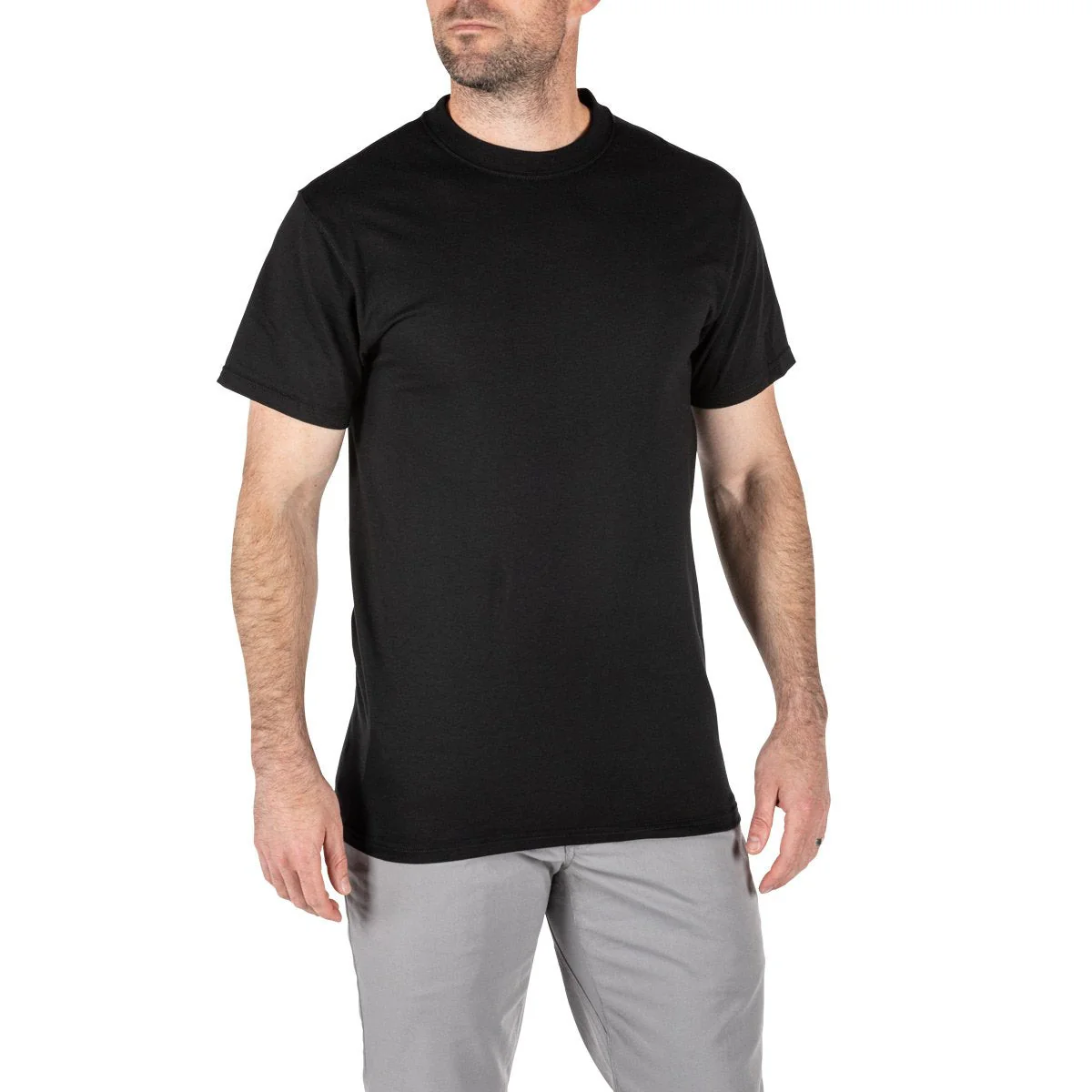 5.11 Mens Utili-T Crew Tees Pack of 3 Black - Image 3