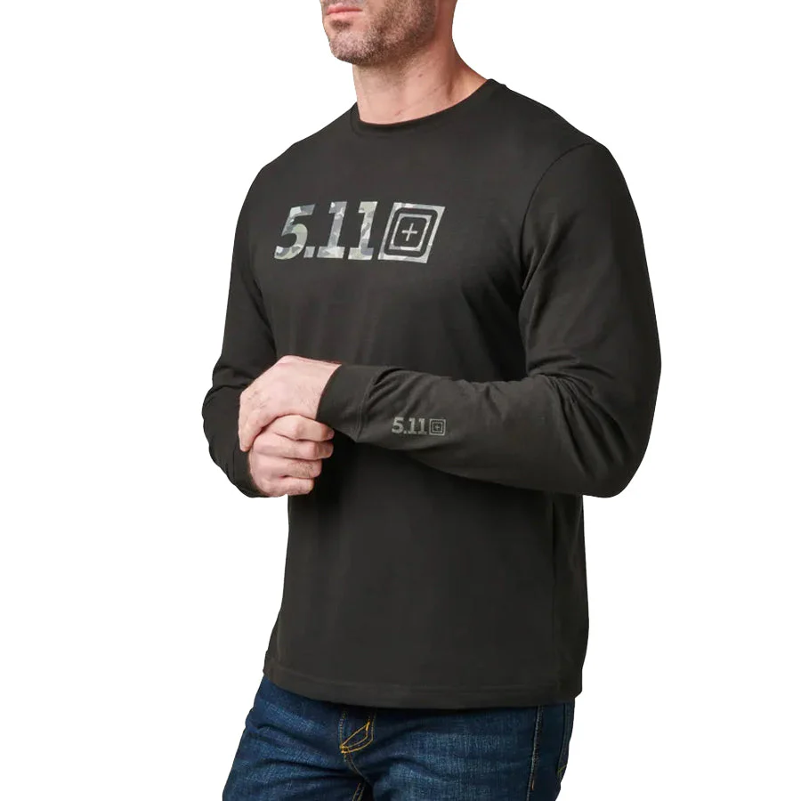 5.11 Tactical Camo Logo Fill Long Sleeve Tee - Image 3
