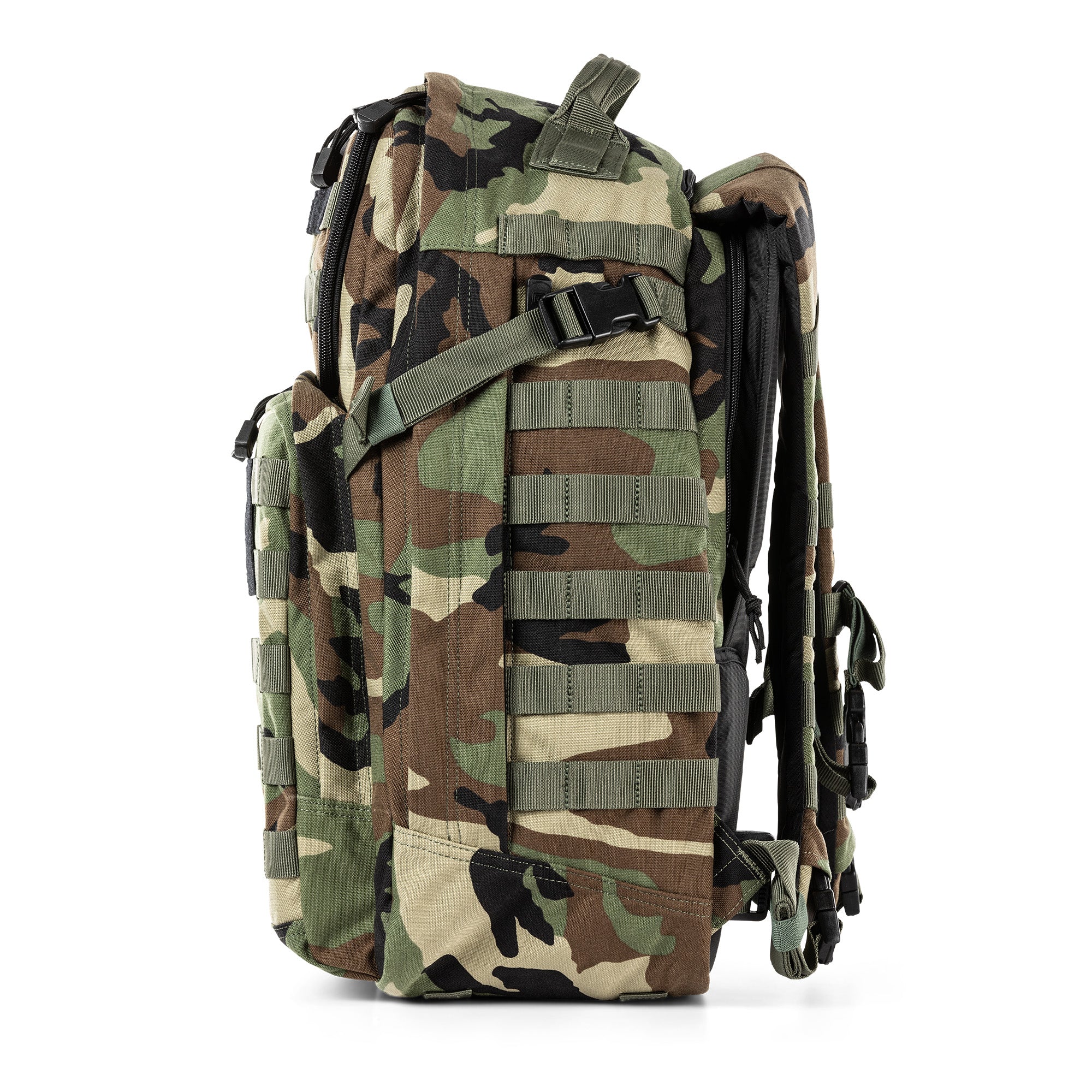 5.11 Tactical RUSH 24 2.0 Backpack 37L Woodland Camo - Image 4