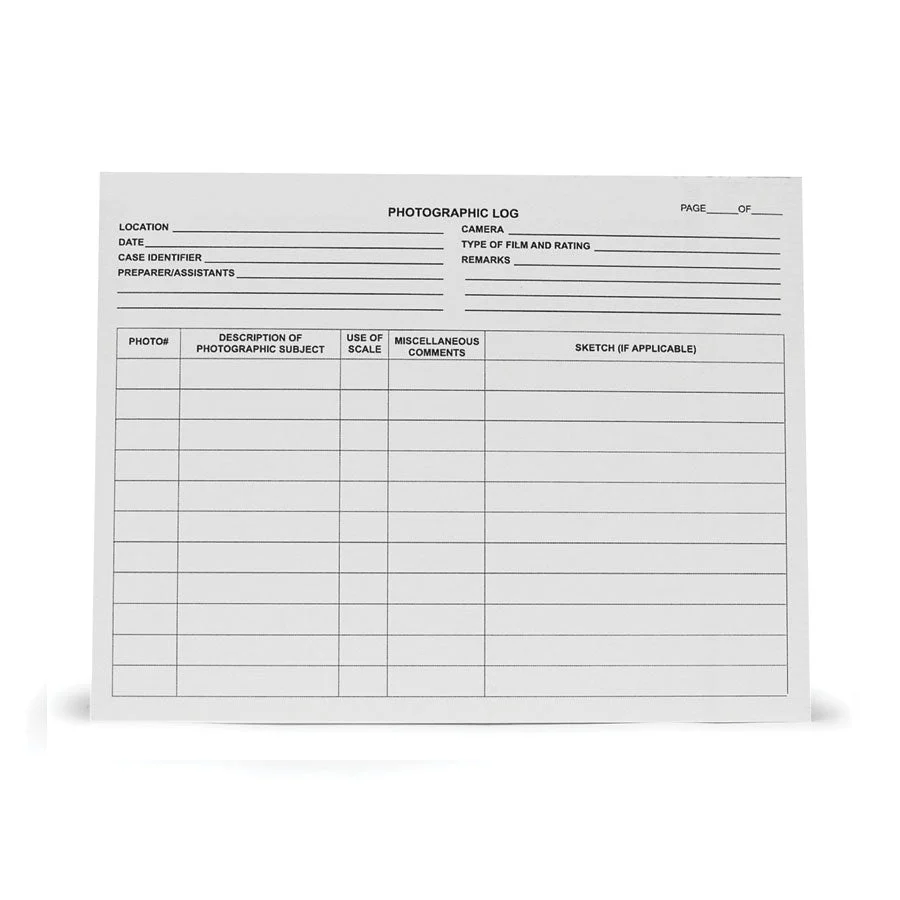 Arrowhead Forensics Photo Series Identifier Cards - 4 x 5.375 Inches - 25/pad - Image 3