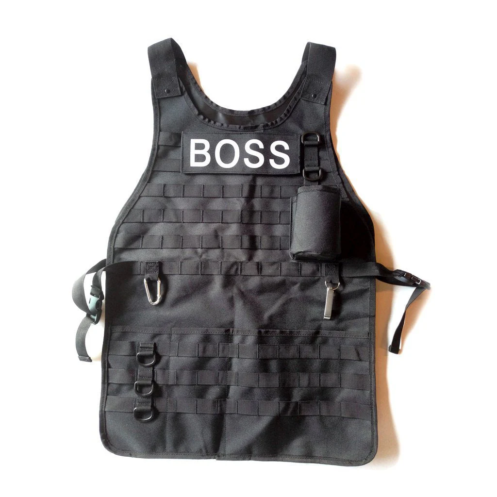 Caliber Gourmet Tactical BBQ Apron With Carabiner and Bottle Opener - Image 2