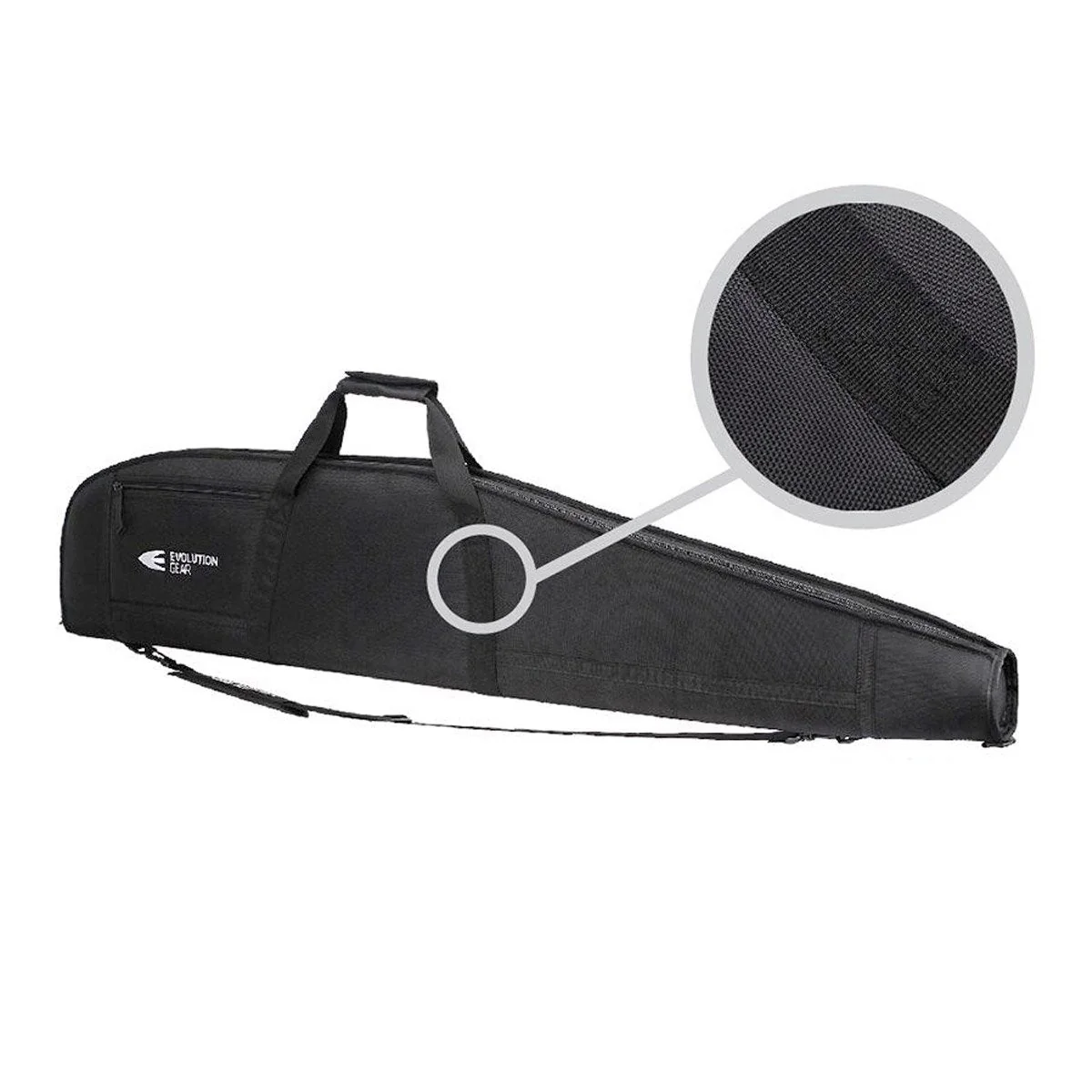 Evolution Gear 52 Inch Rifle Soft Case Gun Bag with Thick Padding and 1680D Exterior Black - Image 2