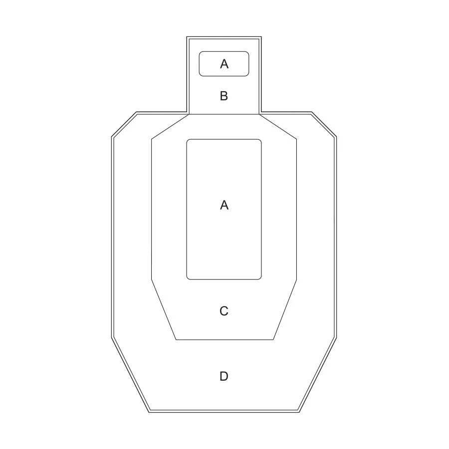 VTS Double Sided Tactical Targets (ZULU) A1 150GSM Pad of 100 - Image 2