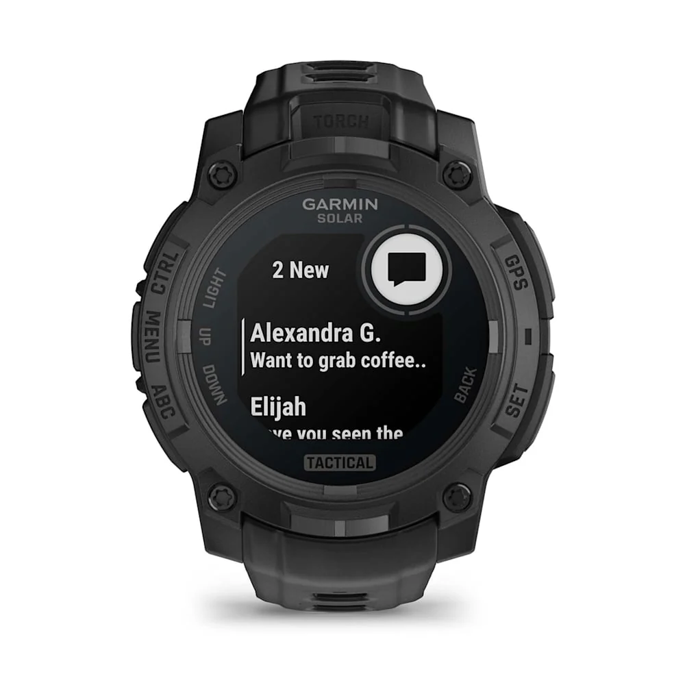 Garmin Instinct 3 Solar Tactical Edition Black with Black Band - Image 2