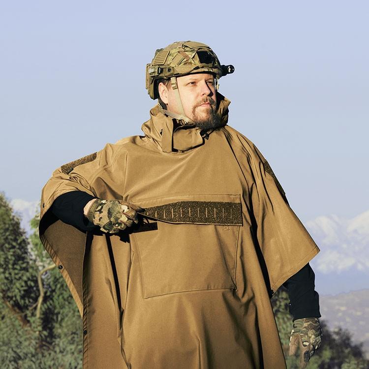 Hazard 4 Poncho Villa 2020 Version Technical Soft-Shell Poncho OD Green - Image 10