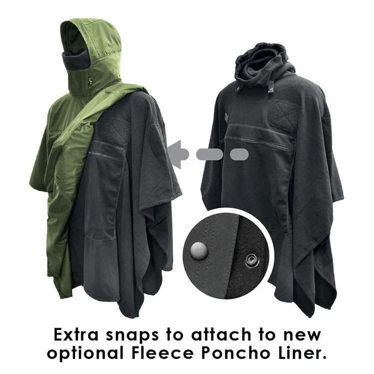 Hazard 4 Poncho Villa 2020 Version Technical Soft-Shell Poncho OD Green - Image 7