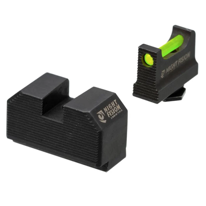 Night Fision Optic Height Fiber Optic Sight Set for Glock 17/19/45/48 w/ RMR/507C/SRO/ACRO - Image 2