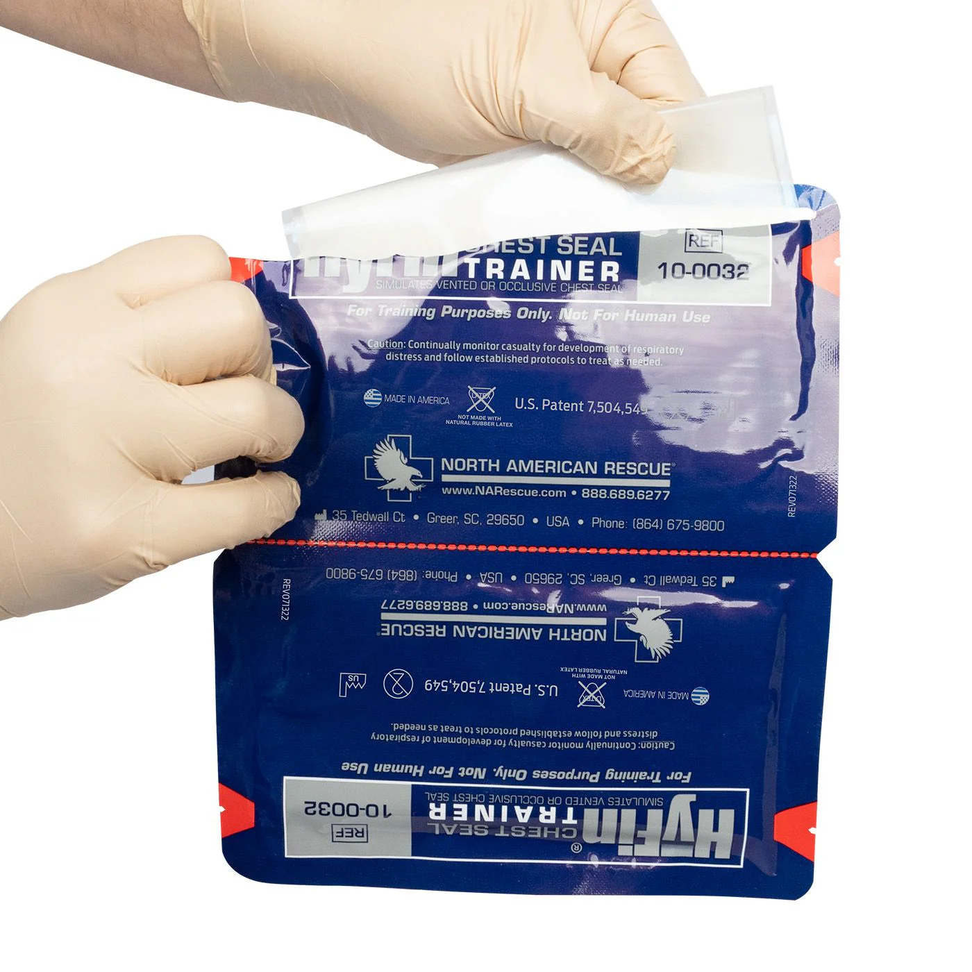 North American Rescue HyFin Chest Seal Twin Pack Trainer 10-0032 - Image 3