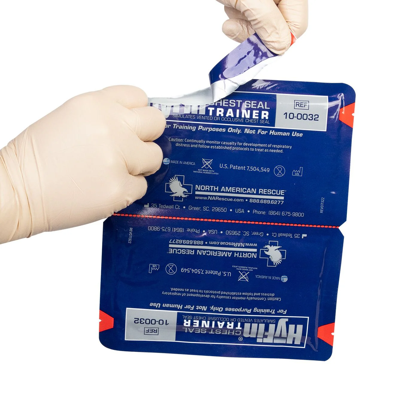 North American Rescue HyFin Chest Seal Twin Pack Trainer 10-0032 - Image 4