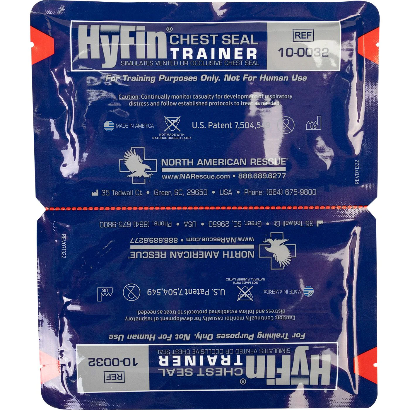 North American Rescue HyFin Chest Seal Twin Pack Trainer 10-0032 - Image 6