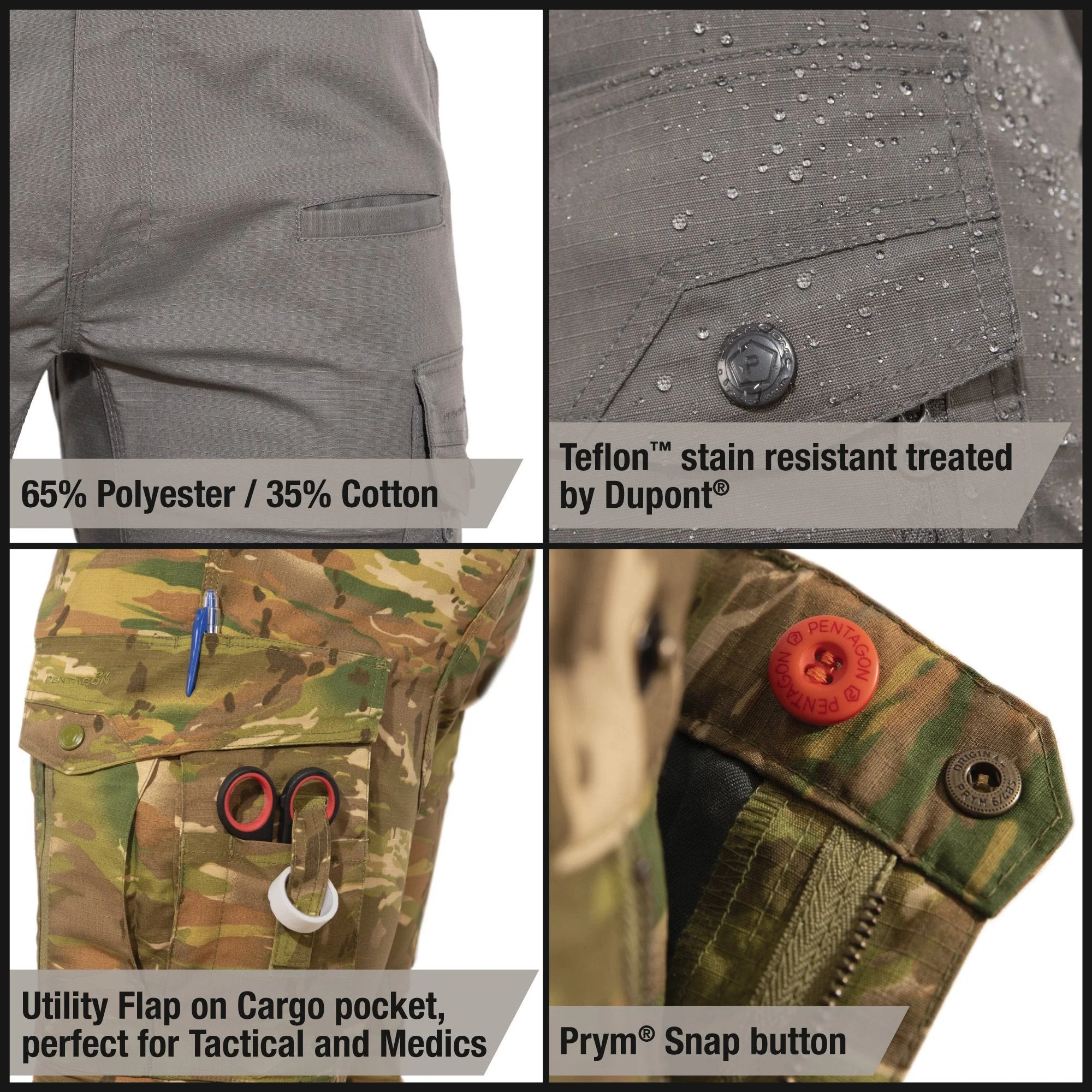 Pentagon K05007-2.0 Ranger 2.0 Tactical Pants Coyote - Image 4