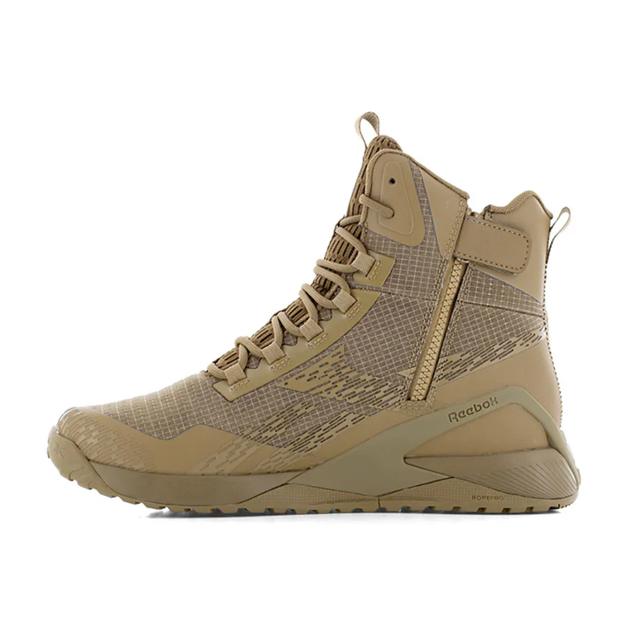 Reebok Nano X1 Men's 6 Inches Tactical Boot with Side Zipper Coyote - Image 3