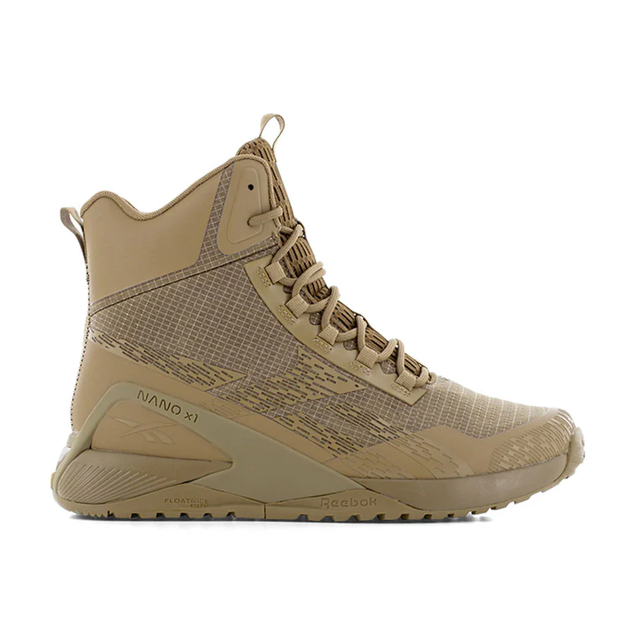 Reebok Nano X1 Men's 6 Inches Tactical Boot with Side Zipper Coyote - Image 4