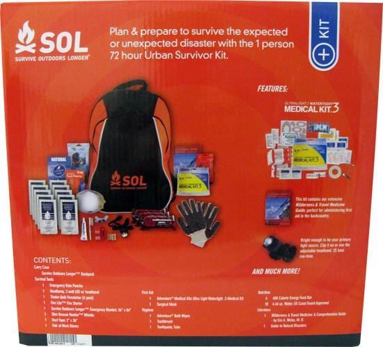 Survive Outdoors Longer SOL Urban Survivor Disaster Kit - Image 3