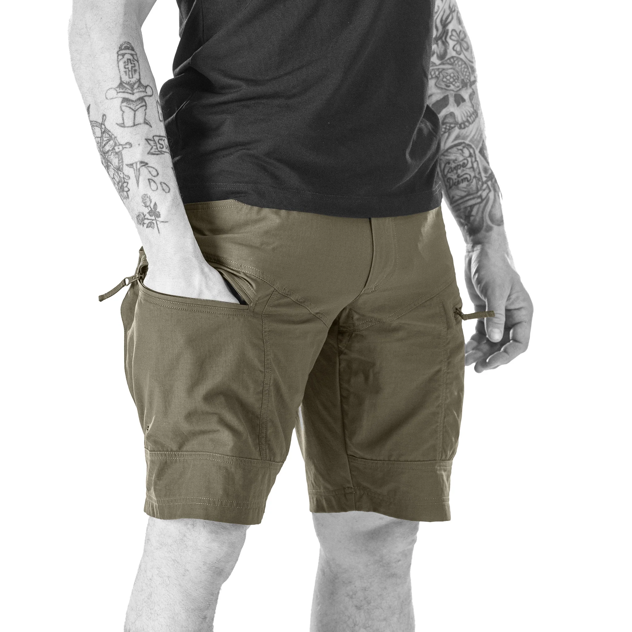 UF Pro P-40 Ranger Tactical Shorts Brown Grey - Image 10