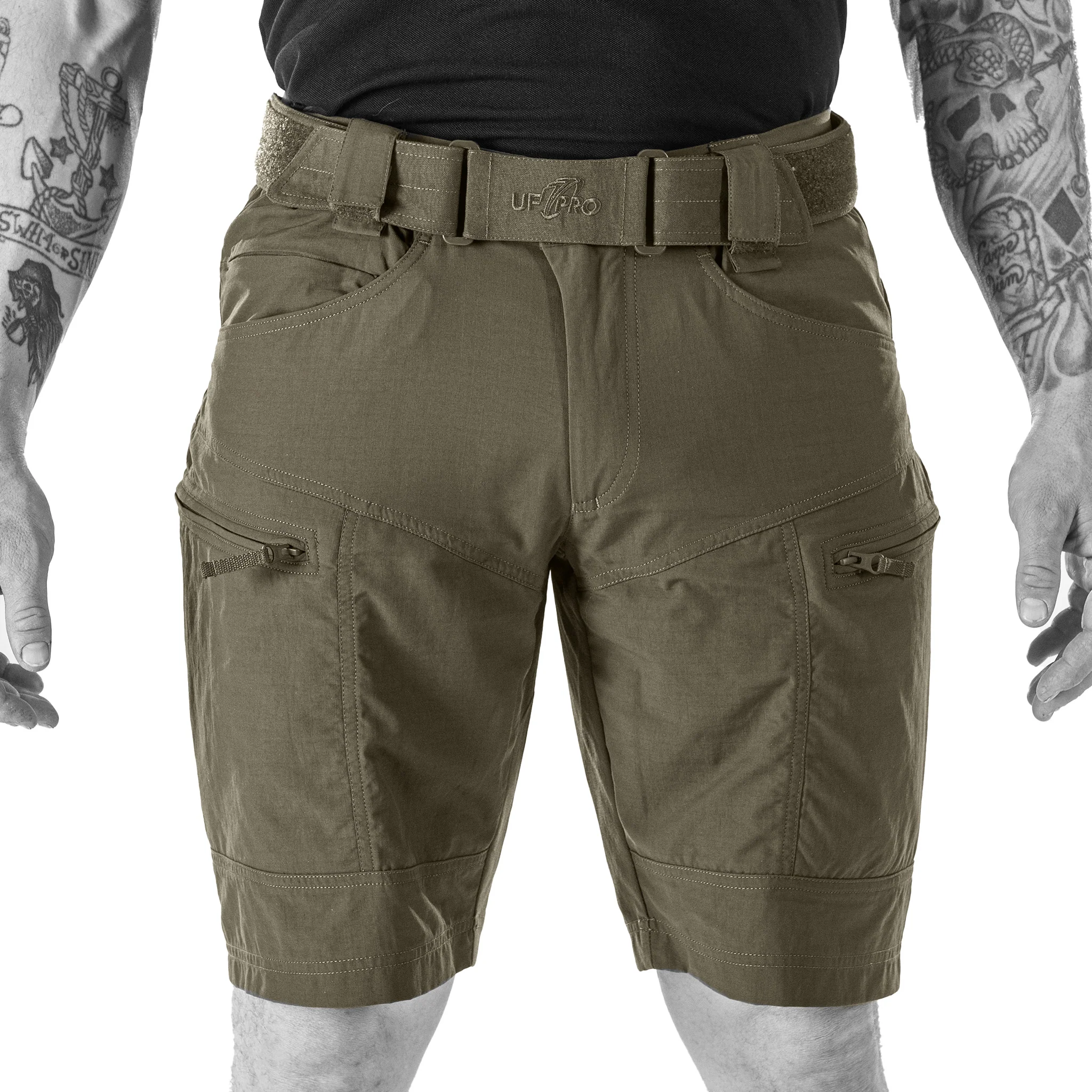 UF Pro P-40 Ranger Tactical Shorts Brown Grey - Image 12