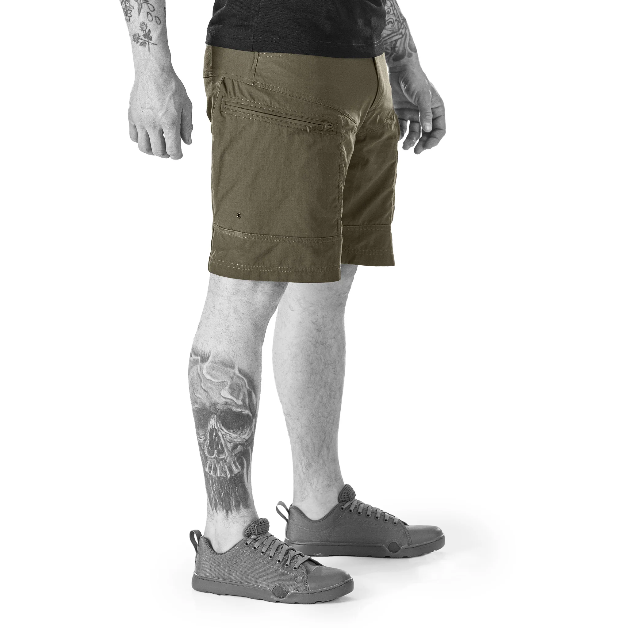 UF Pro P-40 Ranger Tactical Shorts Brown Grey - Image 3
