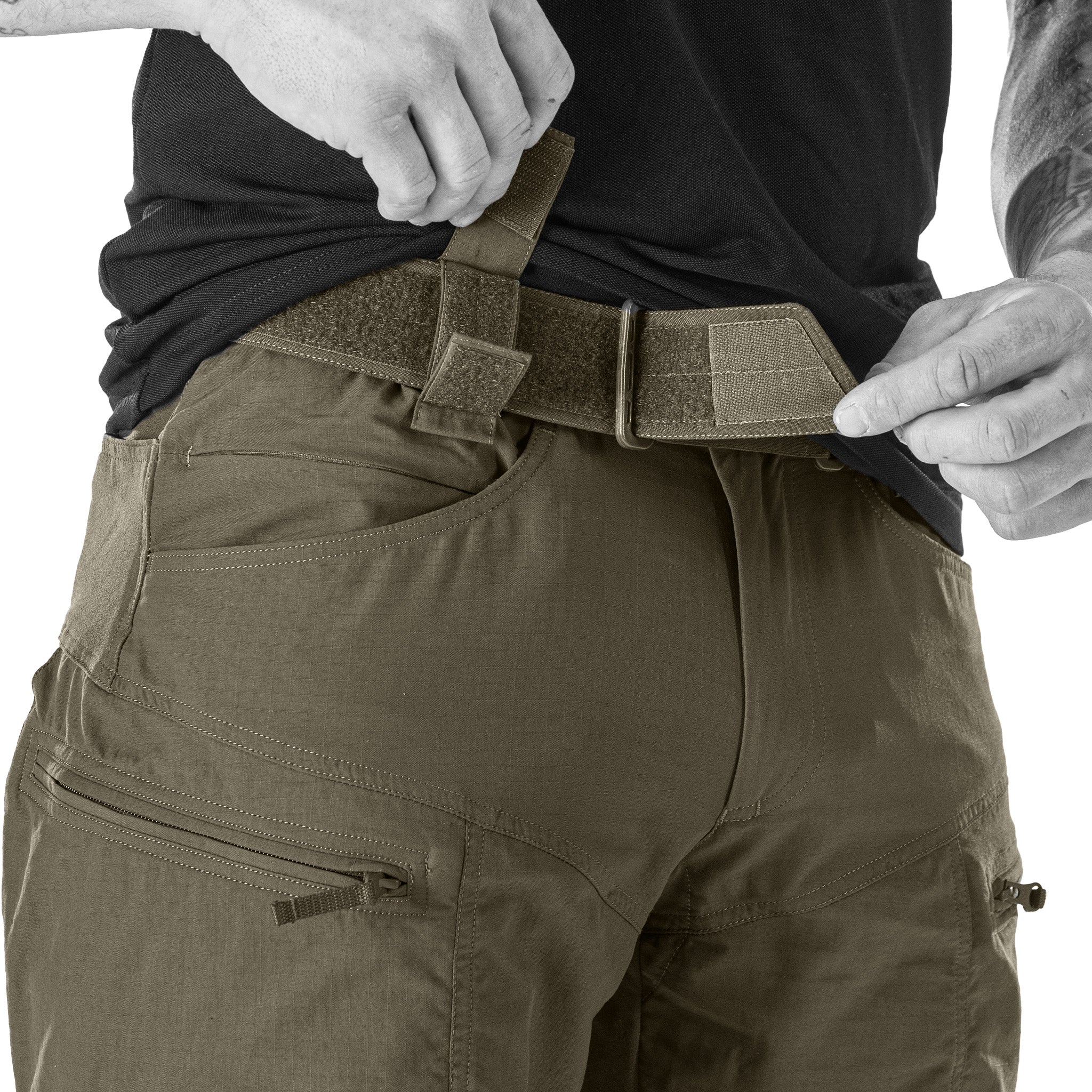 UF Pro P-40 Ranger Tactical Shorts Brown Grey - Image 4
