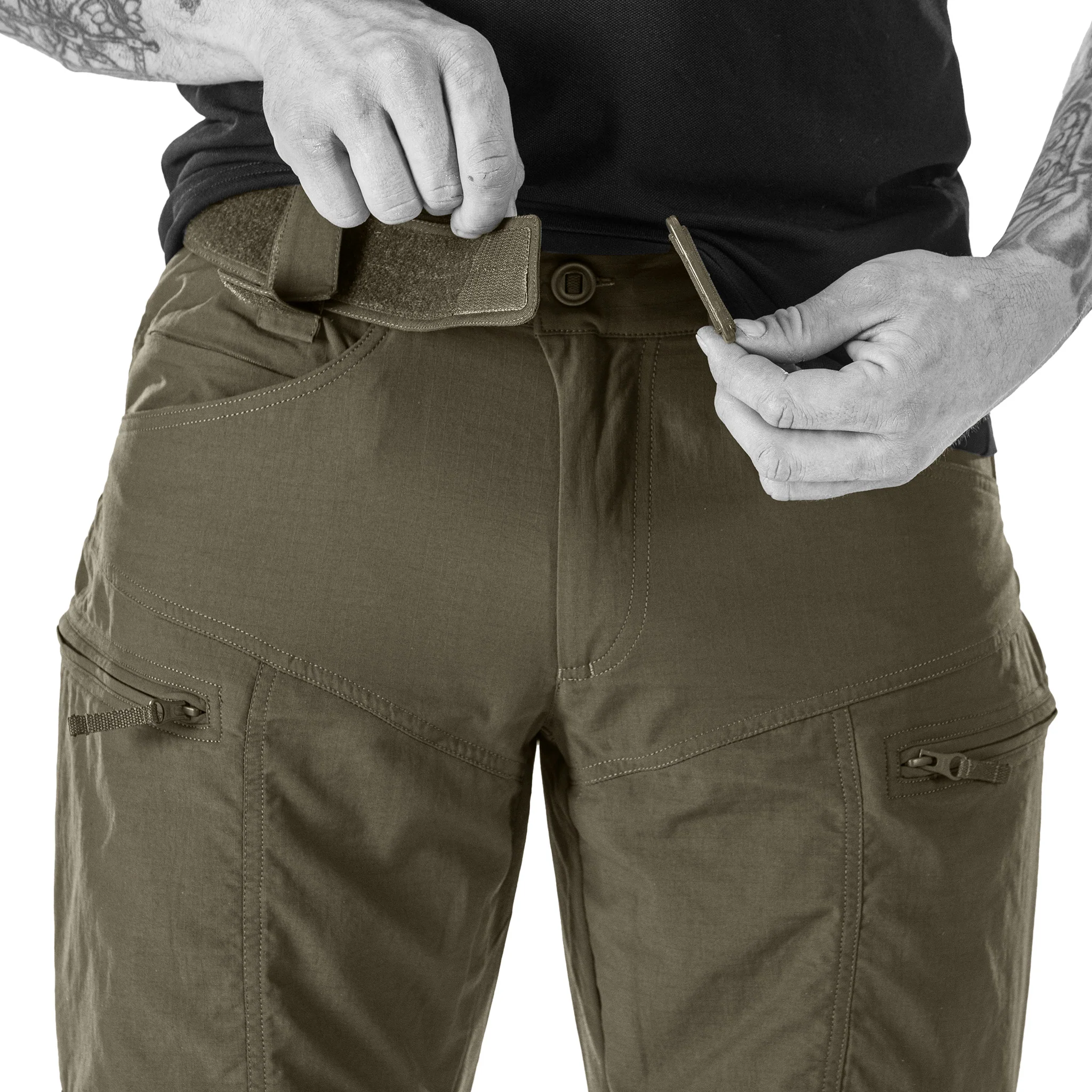 UF Pro P-40 Ranger Tactical Shorts Brown Grey - Image 5