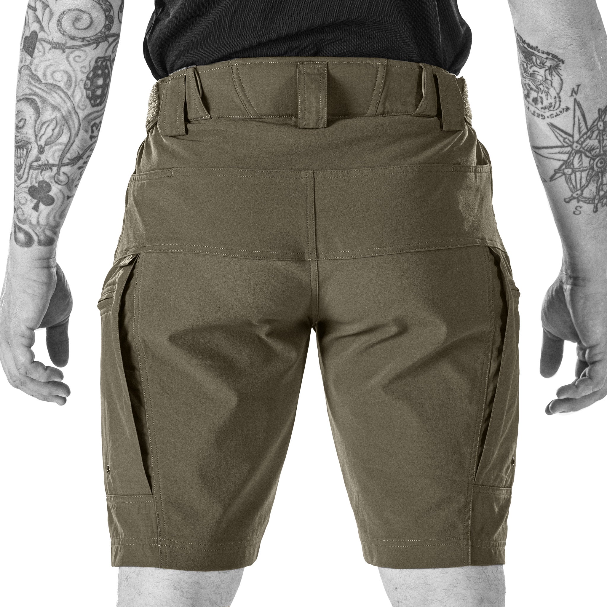 UF Pro P-40 Ranger Tactical Shorts Brown Grey - Image 6