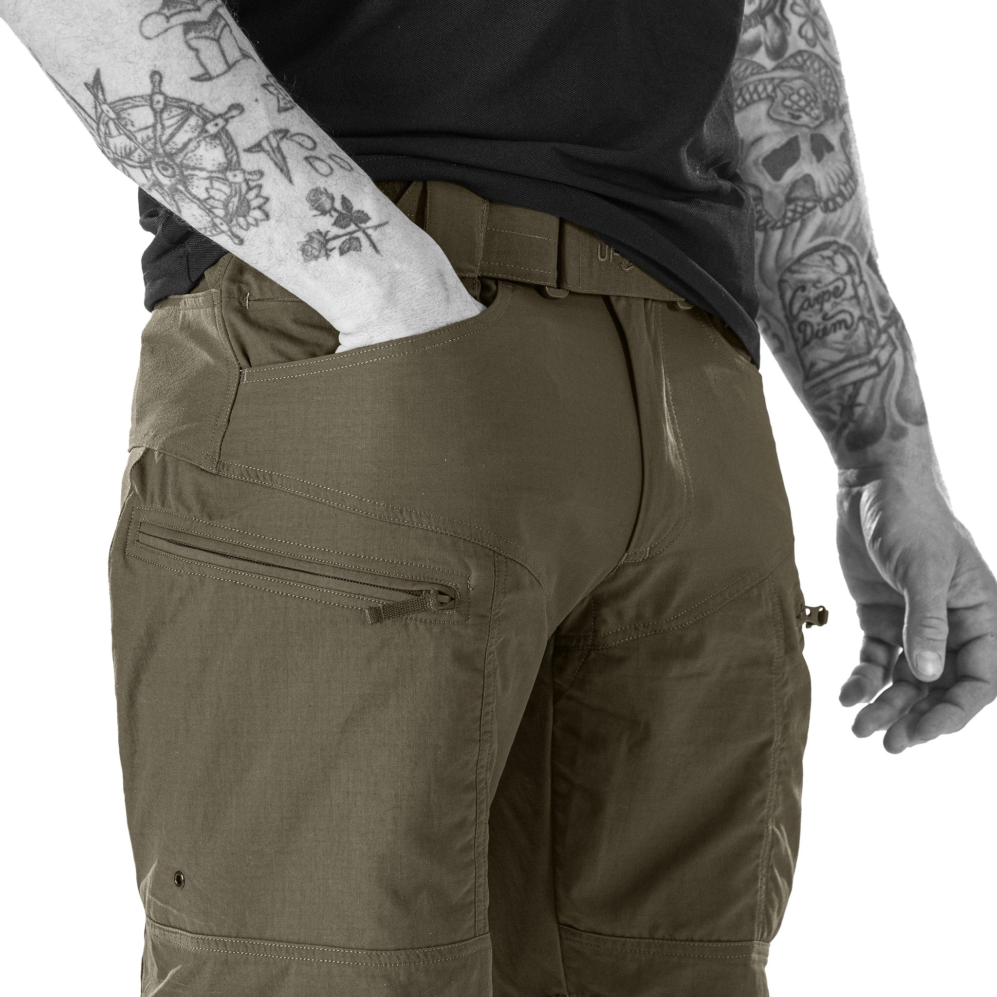 UF Pro P-40 Ranger Tactical Shorts Brown Grey - Image 7