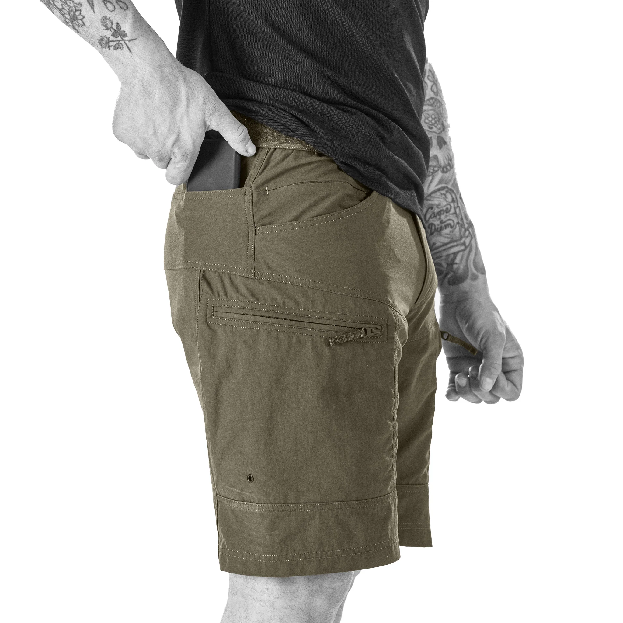 UF Pro P-40 Ranger Tactical Shorts Brown Grey - Image 8