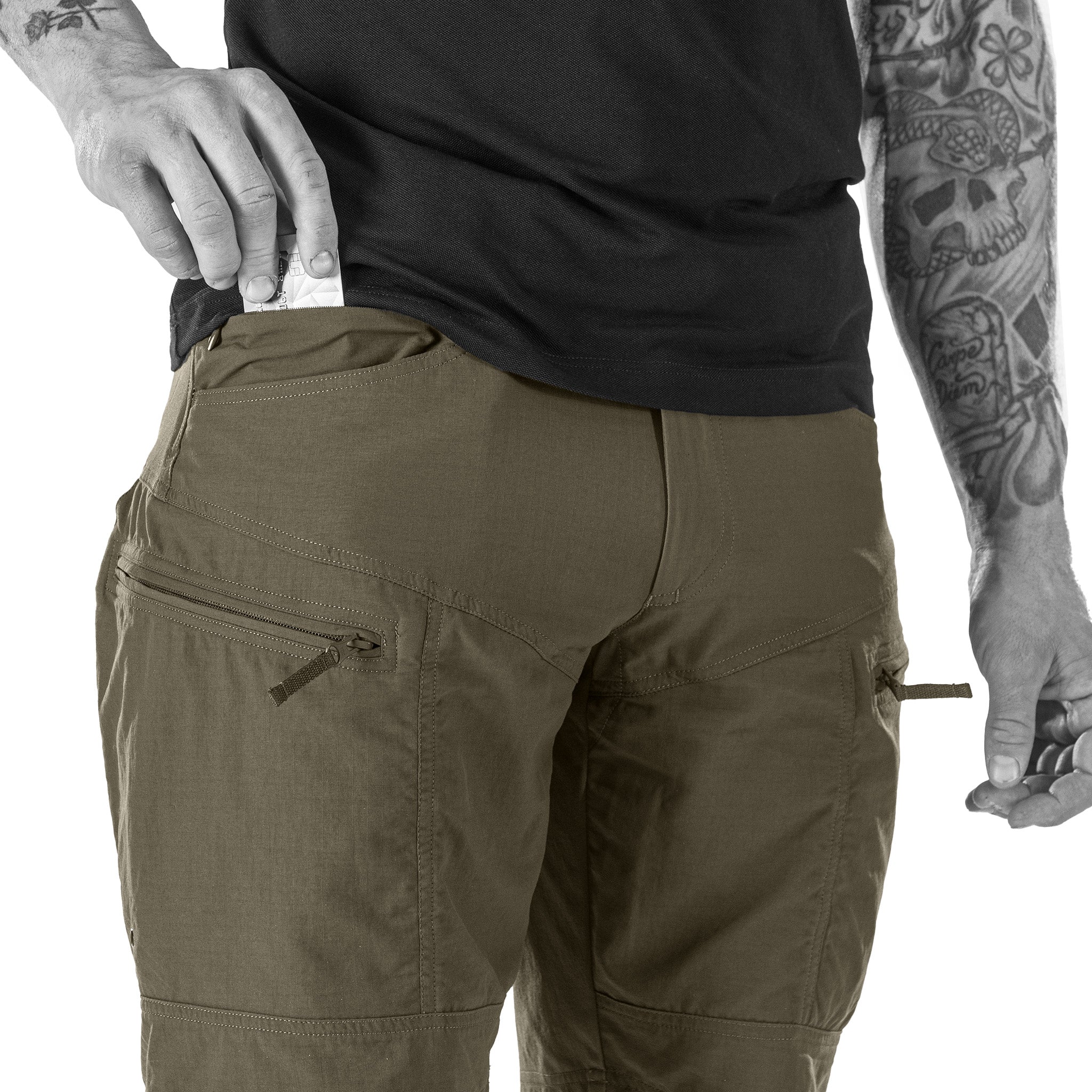 UF Pro P-40 Ranger Tactical Shorts Brown Grey - Image 9