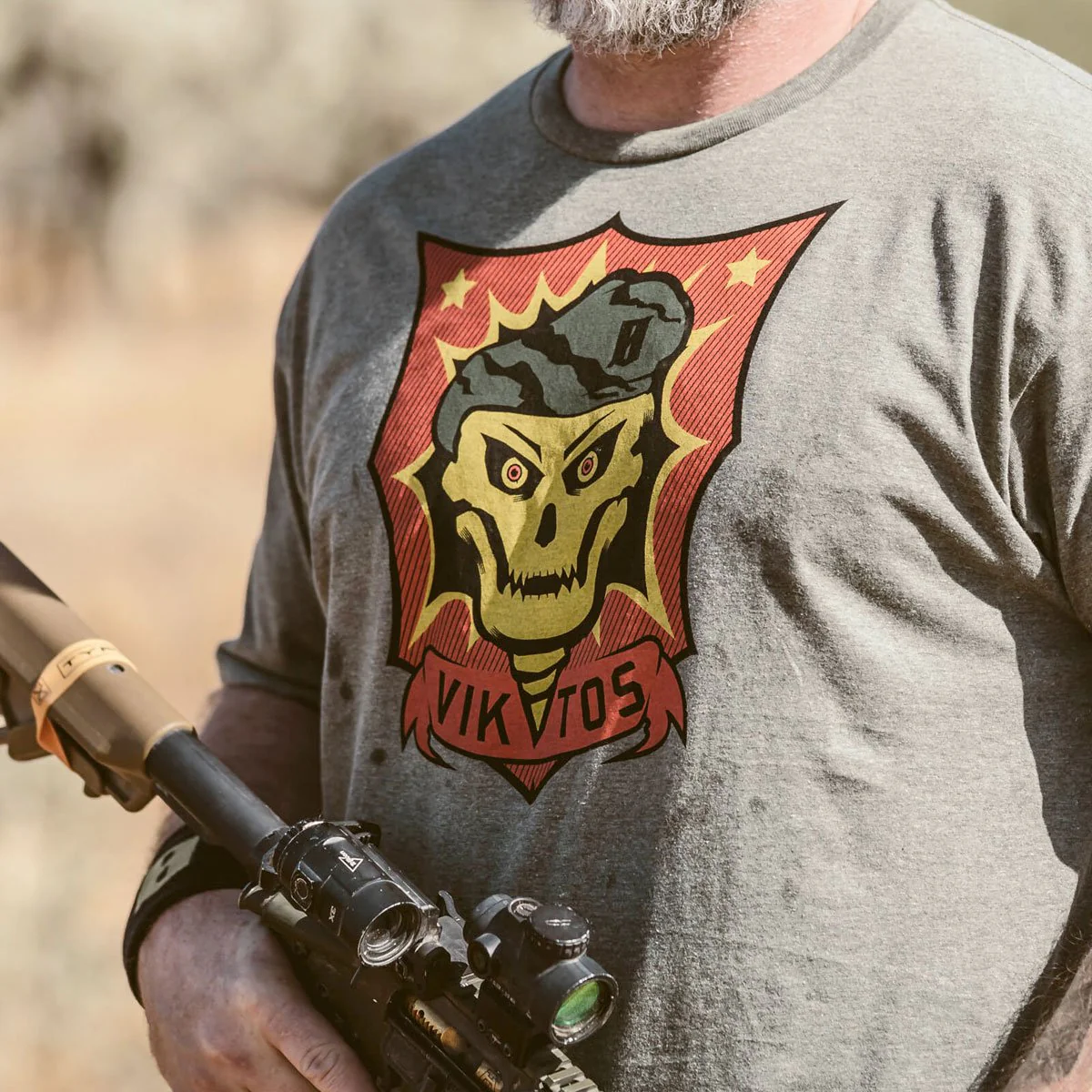 VIKTOS Mekong Tee Sage Black Heather - Image 3