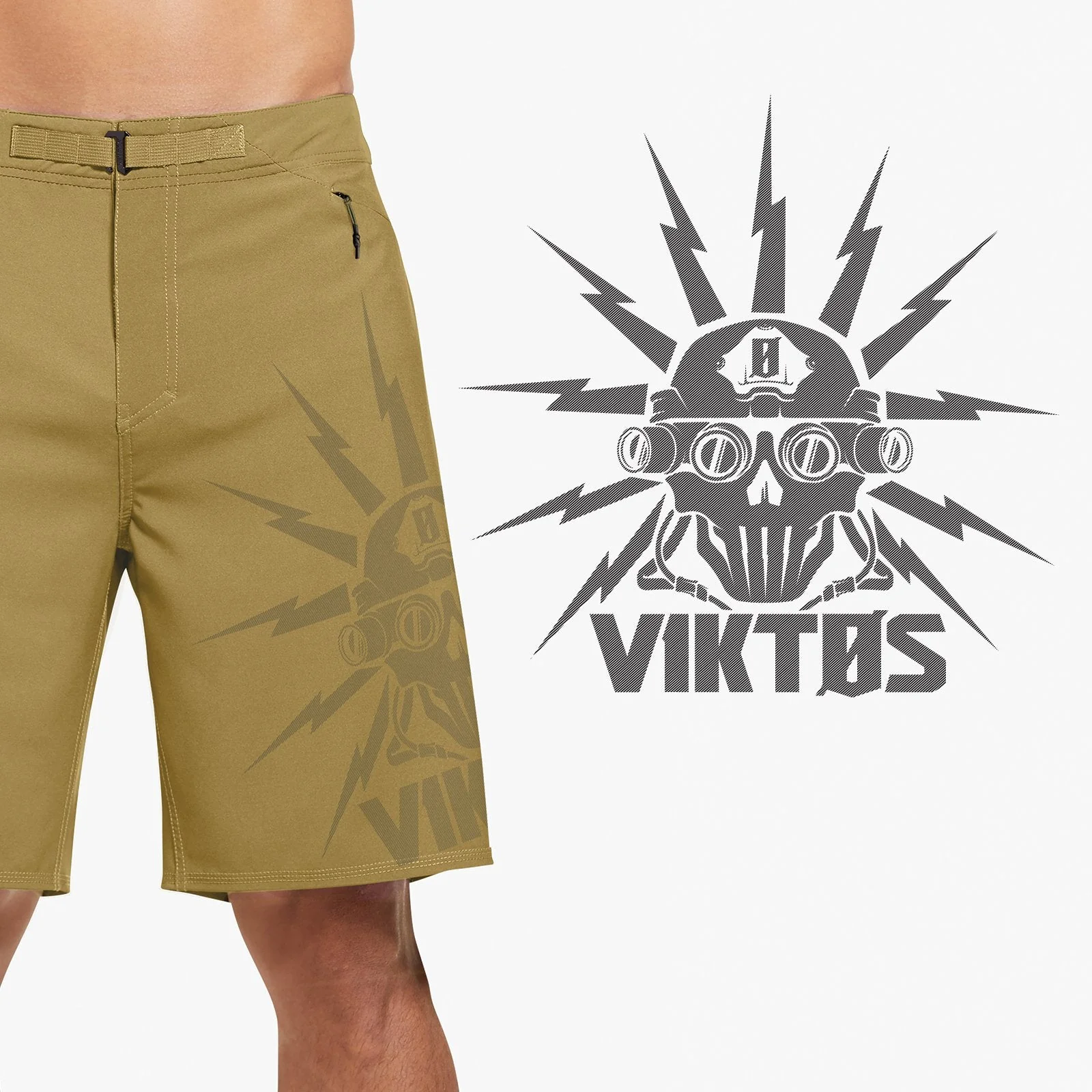 VIKTOS PTXF GYMSWYM Foureyes Shorts Coyote - Image 6