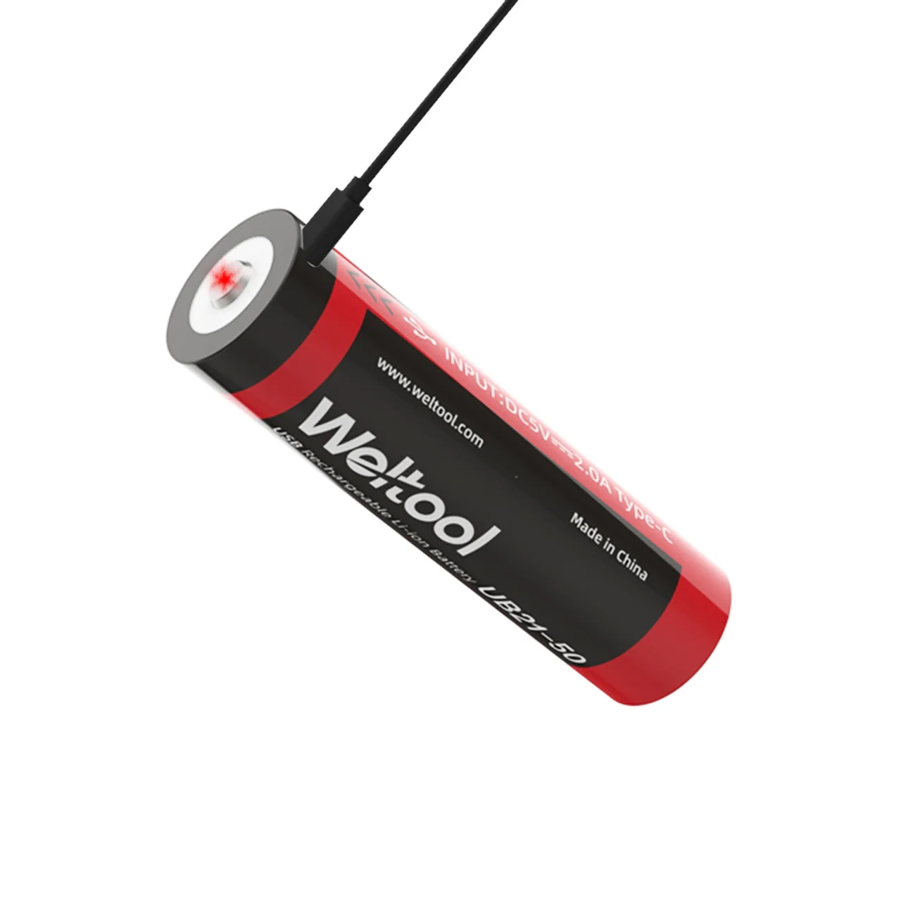 Weltool UB21-50 USB-C Rechargeable 5000mAh 21700 Li-ion battery - Image 3