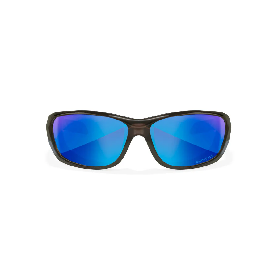Wiley X Gravity Captivate Polarised Blue Mirror Lens with Crystal Black Frame - Image 2
