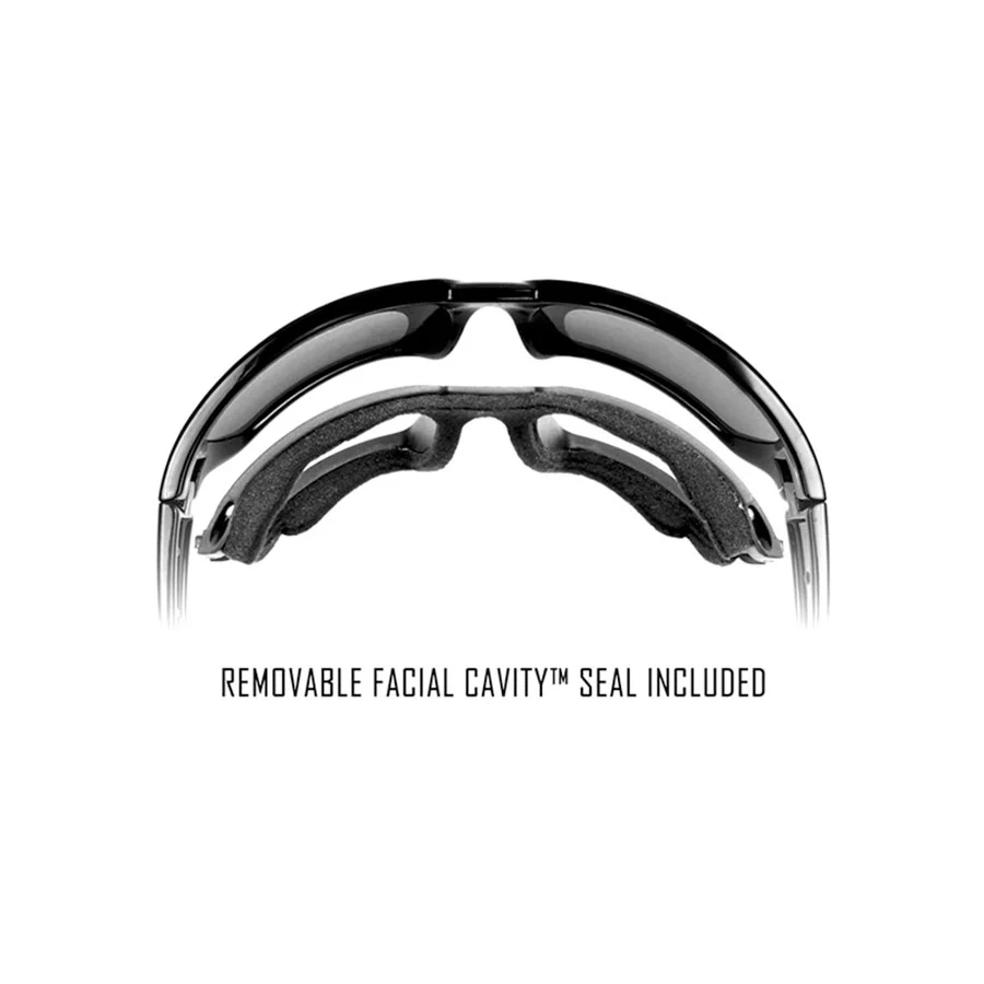 Wiley X Gravity Captivate Polarised Blue Mirror Lens with Crystal Black Frame - Image 6
